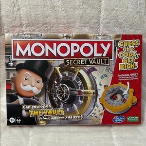 Monopoly Secret Vault Board Game